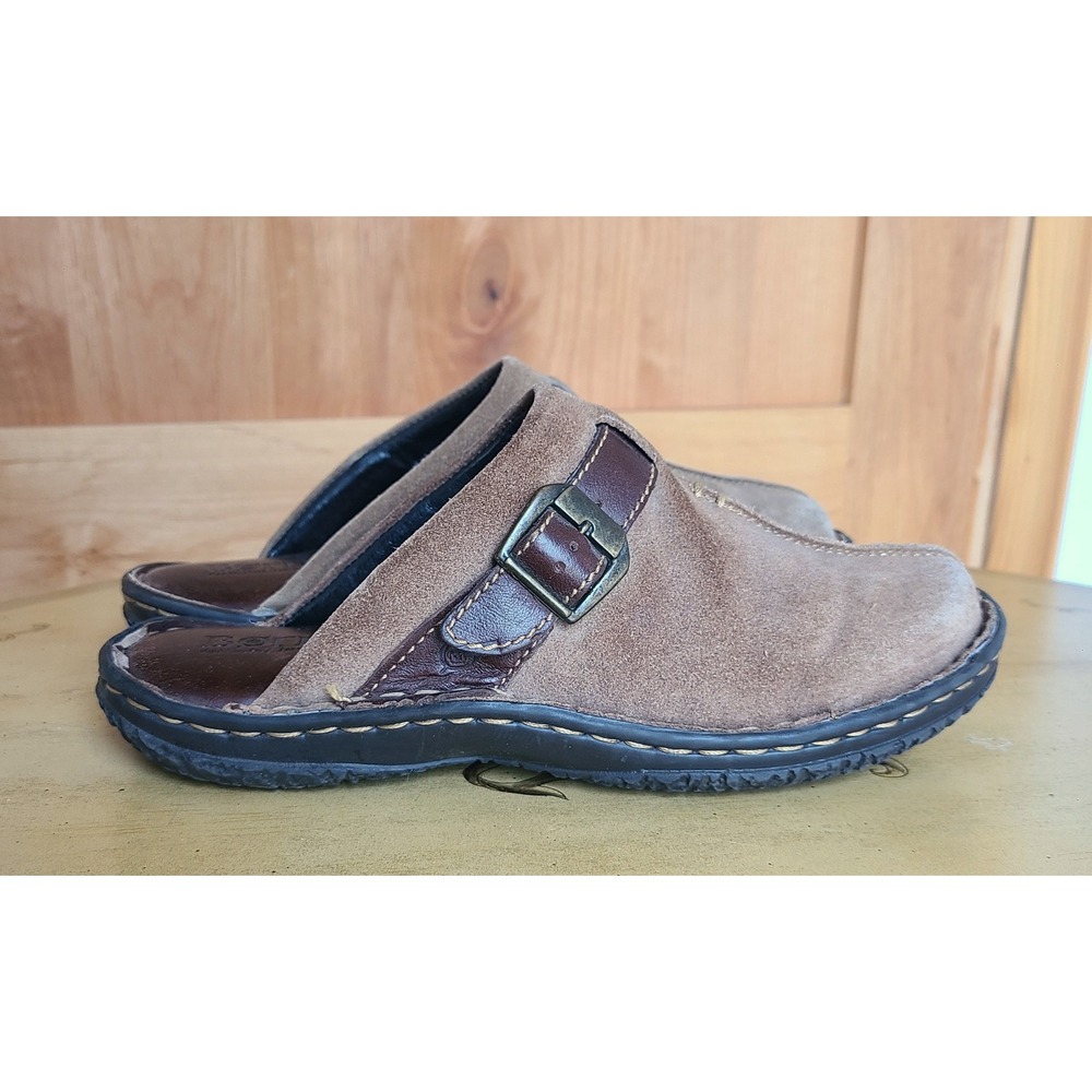 Born EU 39 US 8 Brown Suede Slip On Mule Clogs Comfort Shoes‎ Casual Cottagecore